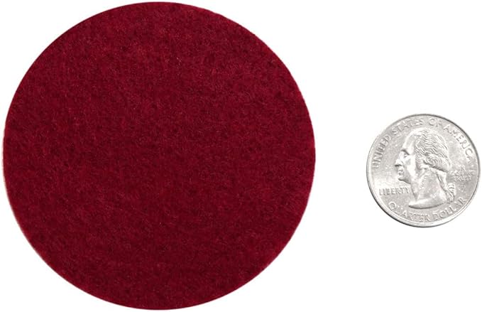 Playfully Ever After Cardinal Red Craft Felt Circles (2.5 Inch - 46pc)
