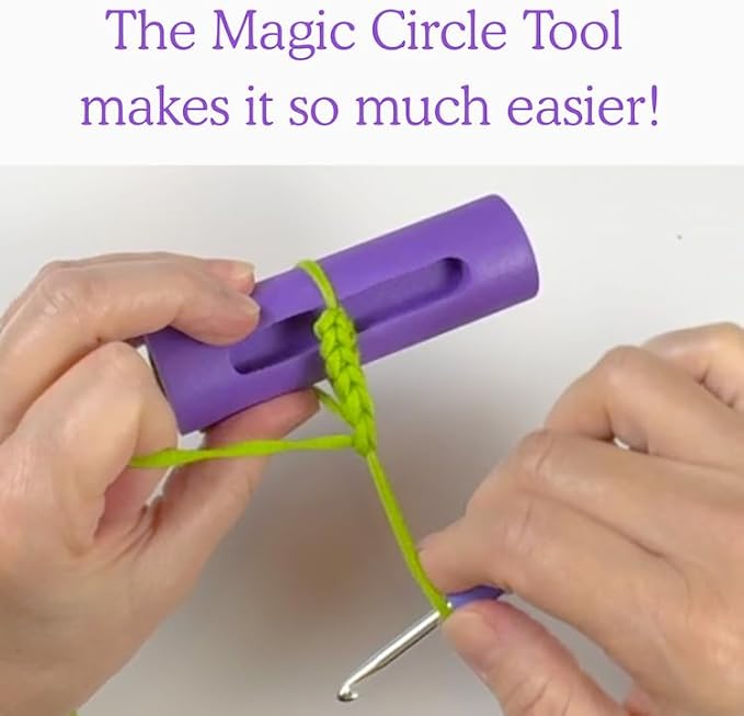 KelliDream Magic Circle Tool Inclusive Learn to Crochet Kit for Beginners+; Step-by-Step Video Tutorials; All Supplies to Make Cute Amigurumi (Snail)