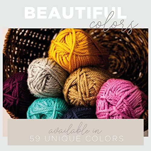 Lion Brand Hometown Yarn 2-Pack, Bulky Yarn for Knitting and Crocheting, Los Angeles Tan