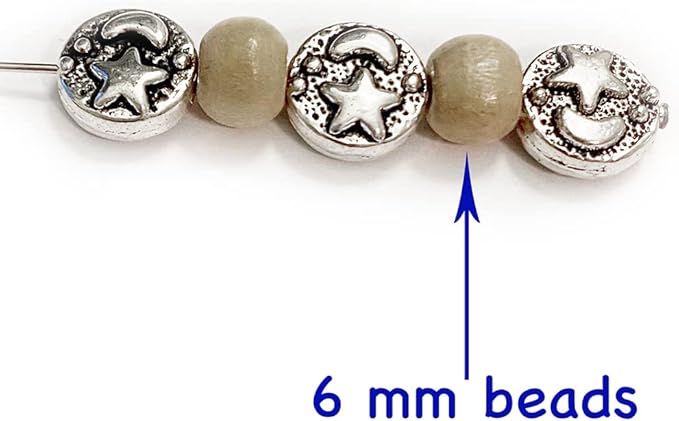 Tibetan Silver Spacer 9mm Flat Beads for Jewelry Making Supplies for Adults Small Seed Bead for Necklace Earring Bracelet Making Kit Bulk Silver Jewelry Set 69pcs