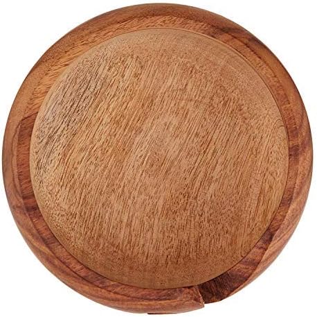 Mothers Day Gifts for Women Wooden Yarn Bowl Knitting Bowl Large Crochet Yarn Holder Handmade Crocheting Accessories and Supplies Organizer 7 x 3" Retirement Birthday Gift for Knitting Lovers