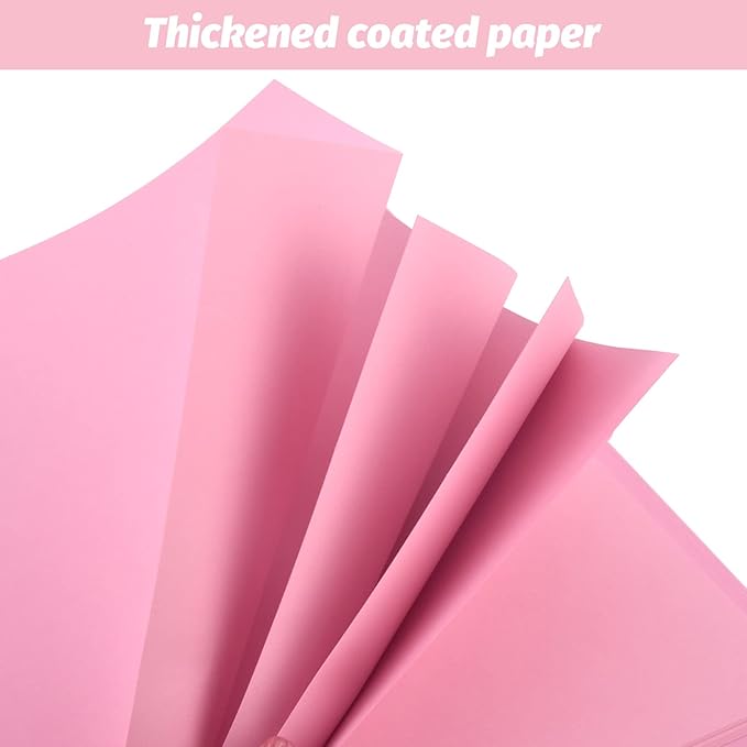GOTIDEAL 12 x 12 Inch Scrapbook Album with 10 Metallic Markers,80 Pages Craft Paper Photo Album for Wedding and Anniversary, Family DIY Photo Album with Scrapbooking Stickers Corners(Pink)