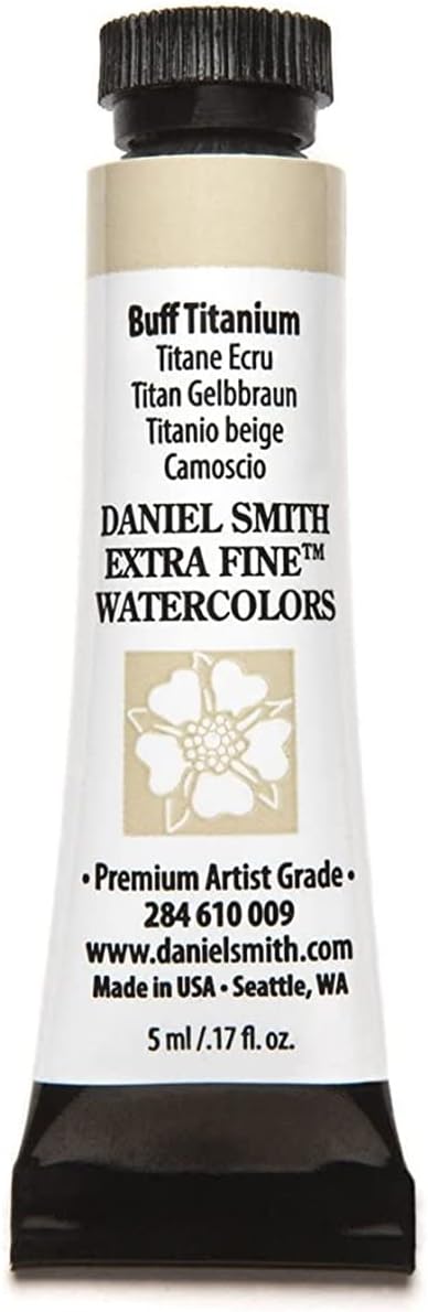 Daniel Smith 284610009 Extra Fine Watercolors Tube, 5ml, Buff Titanium, 0.17 Fl Oz (Pack of 1)