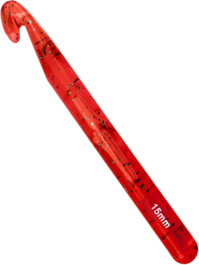 Mdoker 15mm Large Crochet Hook,Big Crochet Hooks for Chunky Yarn,Ergonomic Giant Needles,Huge Crochet Hooks for Knitting Yarn,Beginners and Experiecced Crochet Lover