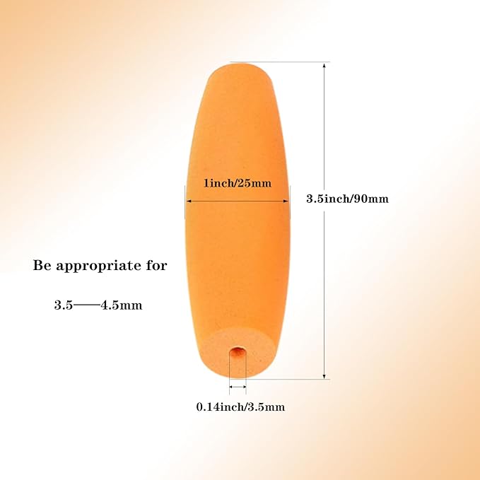HEYLEAYAR Orange Crochet Hooks Grips, 5Pcs Ergonomic Crochet Hook Handle, Foam Grip Handle Crochet Accessories Fits 3.5mm to 4.5mm Crochet Needles