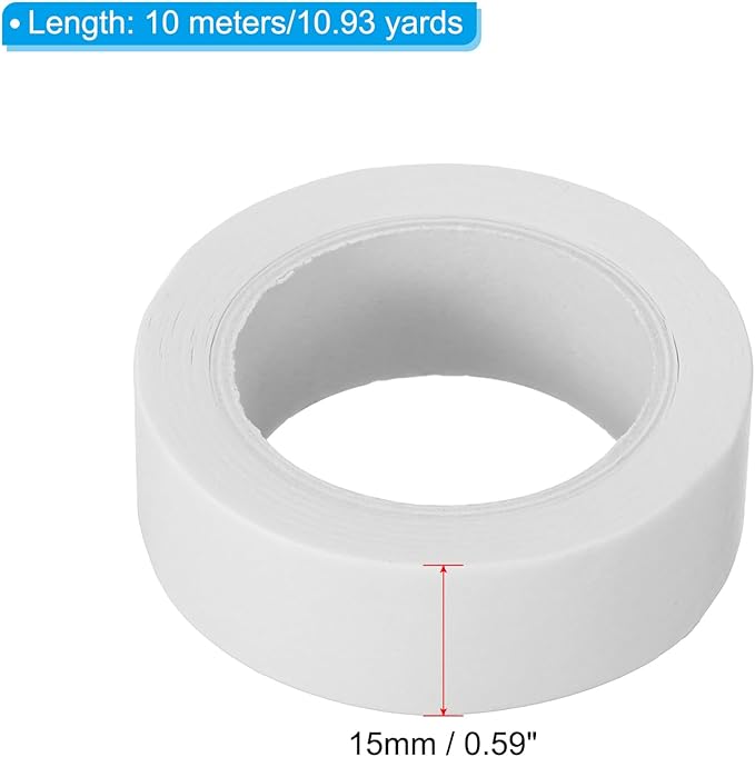 PATIKIL Holographic Washi Tape 0.59 Inch x 10.93 Yards, 4 Roll Self Adhesive Masking Sticker for DIY Art Craft Wrapping Decoration, White
