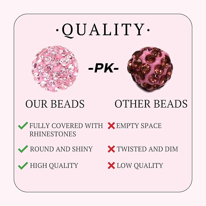 10mm Grade A Rhinestone Beads for Baseball Necklace-Round Disco Ball Beads Rhinestone Clay Bead for Earring Jewelry Making,Necklace Bracelet,DIY Craft Supplies(100 pcs Crimson)