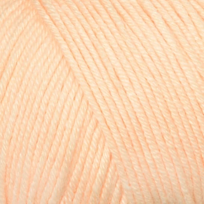 Estako Happy Cotton, 60% Cotton 40% Acrylic Yarn, Soft, Fine/Sport (2) for Crochet and Knitting 1.76 Oz (50g) / 180 Yrds (165m) (4170 - Nude)