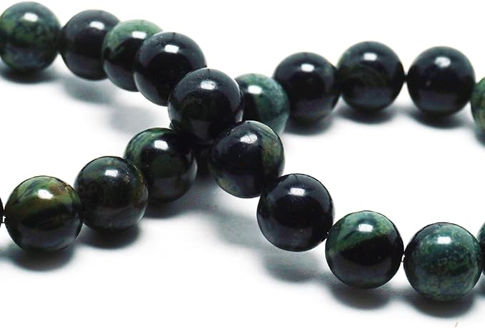 Natural Stone Beads for Jewelry Making - 6mm Gemstone Round Beads for Bracelets(58-62pcs, Kambaba Jasper)