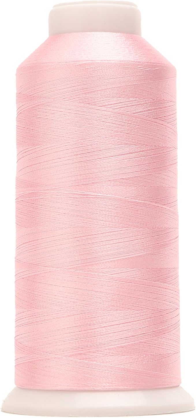 High Tenacity Polyester Embroidery Machine Thread 40WT(120D/2) 4000M Per Spool for Commercial and Domestic Embroidery Machine (Baby Pink-1815)