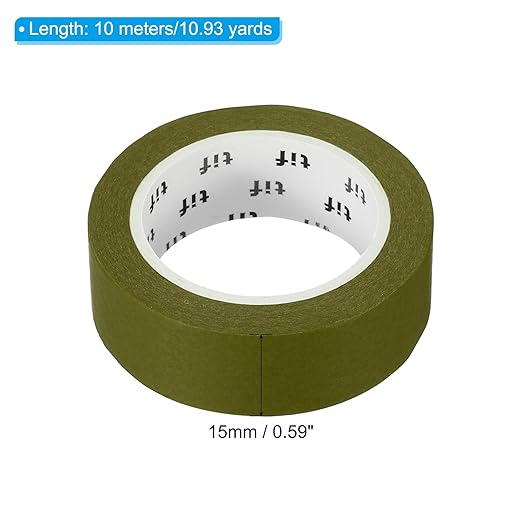 PATIKIL Holographic Washi Tape 0.59 Inch x 10.93 Yards, 1 Roll Self Adhesive Masking Sticker for DIY Art Craft Wrapping Decoration, Dark Green
