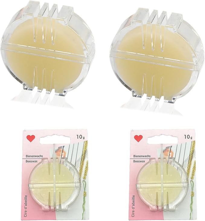 ZLY 2PCS Thread Wax Beeswax Conditioner for Sewing Threads Beeswax Thread Conditioner for Hand Quilting Sewing Strengthening Line Embroidery Wax