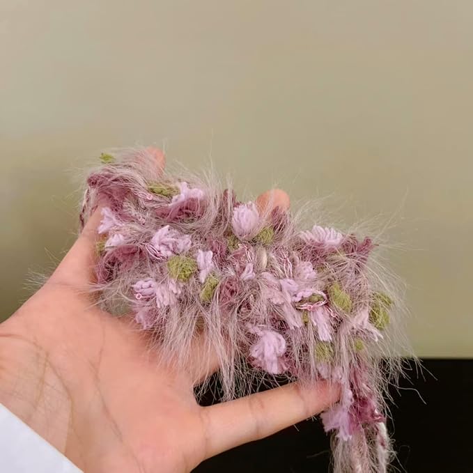 WWnYY Hand Spun Art Yarn 2 Pack of 50g/Skein with Hand Blended Colorful Handmade for Jewelry Making, Junk Magazines Knitting Crafts Textile Decorative Tassels Card Making
