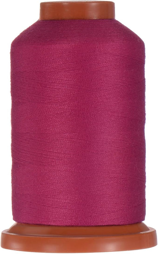 uxcell 40D/2 Sewing Thread 1100 Yards Polyester Household Sewing String Hand Stitching Polyester Cord for Clothing Stitching Shoe Bag Repairing DIY Craft Dark Purple Red