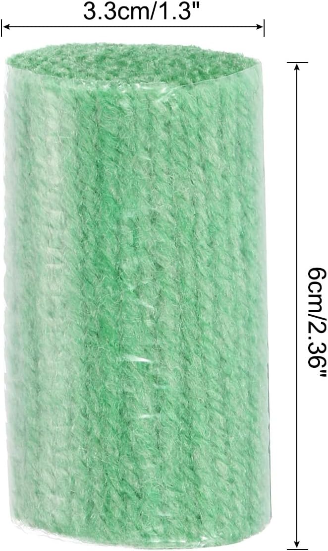 PATIKIL 10 Rolls Latch Hook Yarn, Latch Hook Kit Yarn Precut Hook Rugs Yarn Making Crochet Bundles for Latch Hook Rug Adults Beginners Tapestry DIY Craft, Green