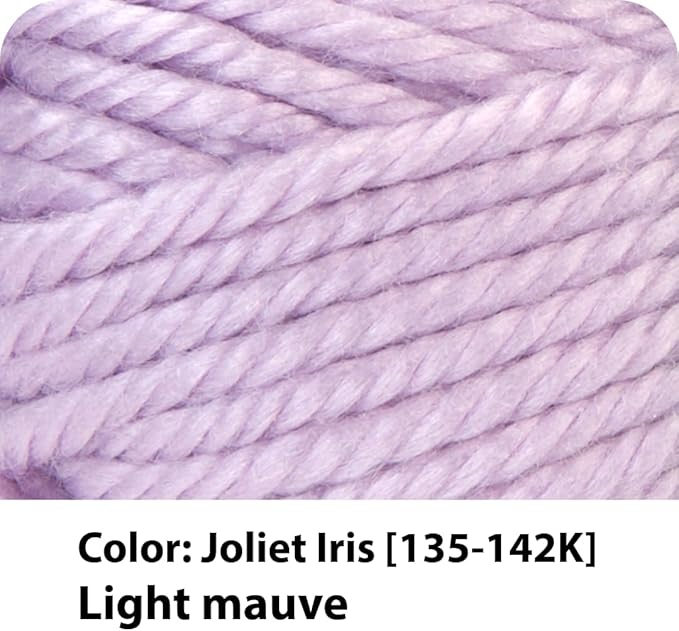 Lion Brand Yarn Hometown Yarn, Super-Bulky Yarn for Knitting, Crocheting, and Crafting, 3 Pack, Joliet Iris