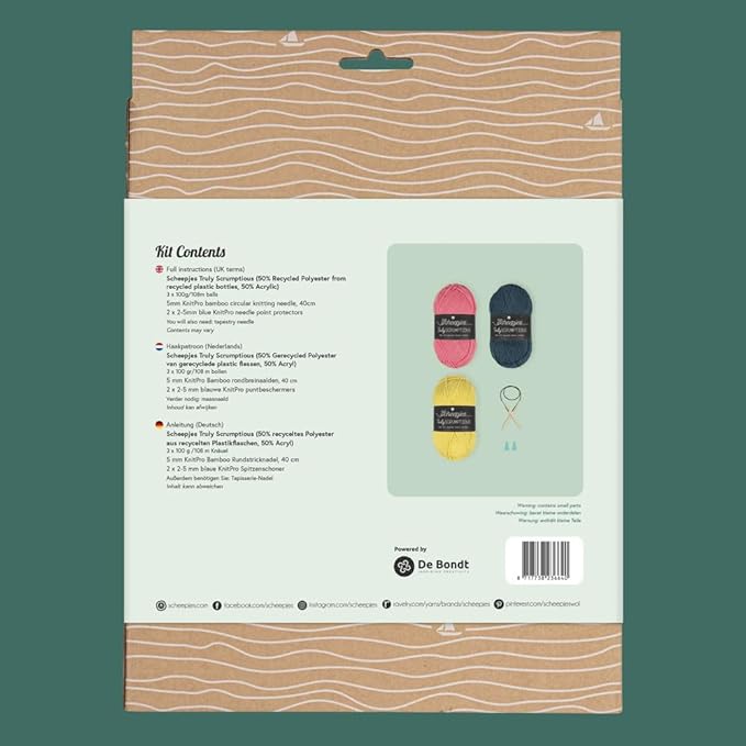 Scheepjes Beginner Knit Kit - Colour Block Scarf - 1 Piece