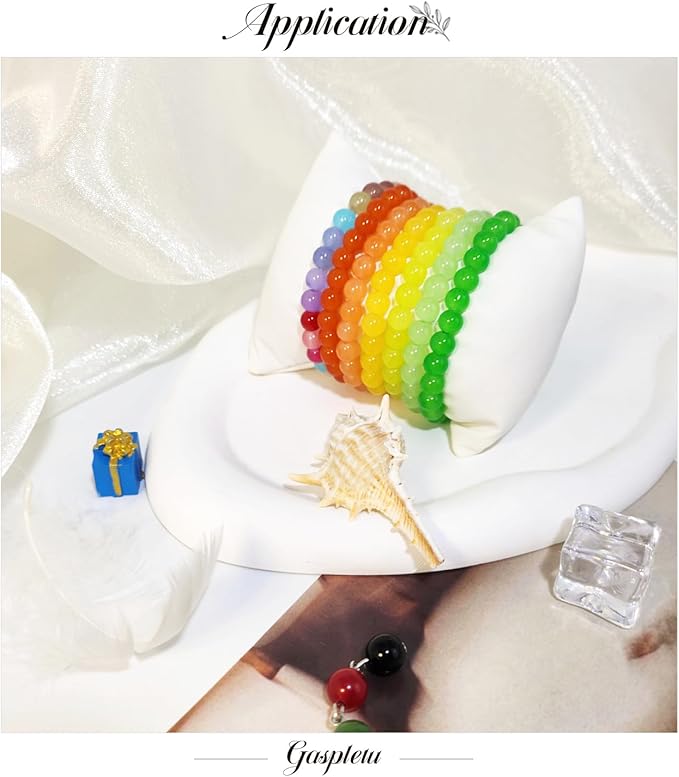 2800PCS 6mm Glass Beads for Jewelry Making, 56 Colors Crystal Beads Bracelets Making Kit, 2 Box Round Beads Suitable for Beginners