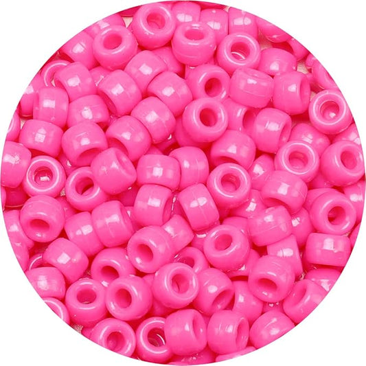 Eppingwin Beads and Bead assortments (1000 Pony Beads-Pink Solid)…