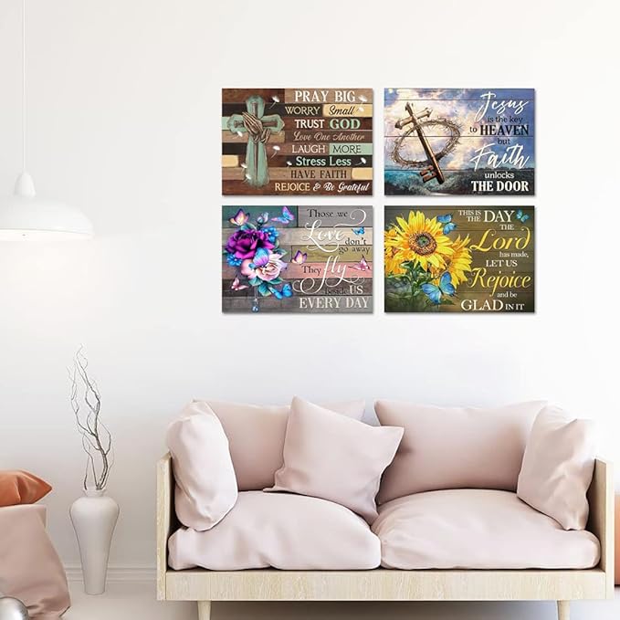 Muzagroo Art 5D Diamond Paintings Kits for Adults 5D Diamond Art Kits with Round Full Drill Diamonds DIY Gem Art for Beginners Love Theme 4PCS Wall Art for Living Room