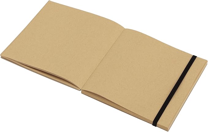 SoHo Urban Artist Brick Sketchbook Journals for Sketching, Drawing, Colored Pencils, Graphite, and More - Kraft 5.5"x5.5" (100 GSM, 80 Sheets) - 2 Pack