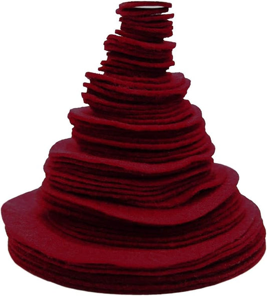 Playfully Ever After Cardinal Red Craft Felt Circles (Mixed Size Pack - 56pc)