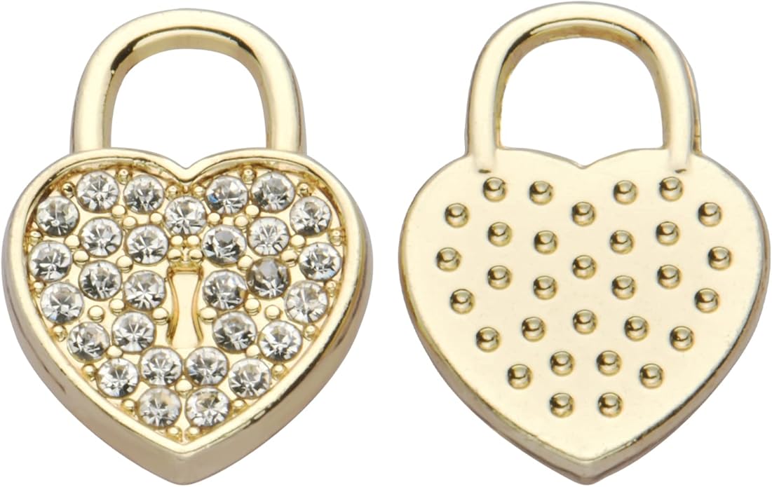 Pack of 20 Rhinestone Charms Gold Plated Pendants Pave Crystal Accessories for Necklace Bracelet Jewelry Making DIY Crafting