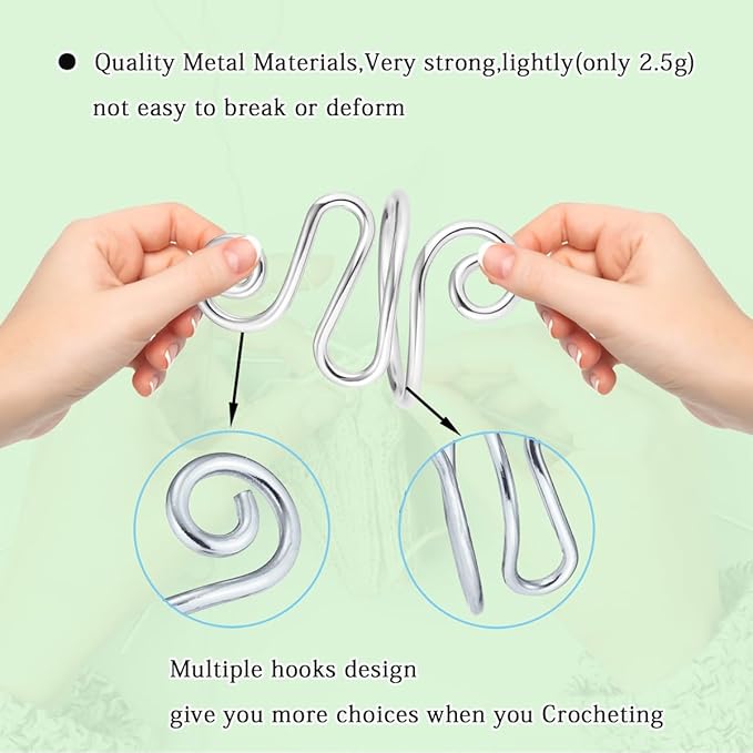 Juszok 3Pcs Handmade Crochet Tension Ring, Crochet Ring for Finger Crocheting，Yarn Tension Control Ring, Adjustable Companion Knitting Ring with Box Gifts for Crocheters Knitters Women (Purple)