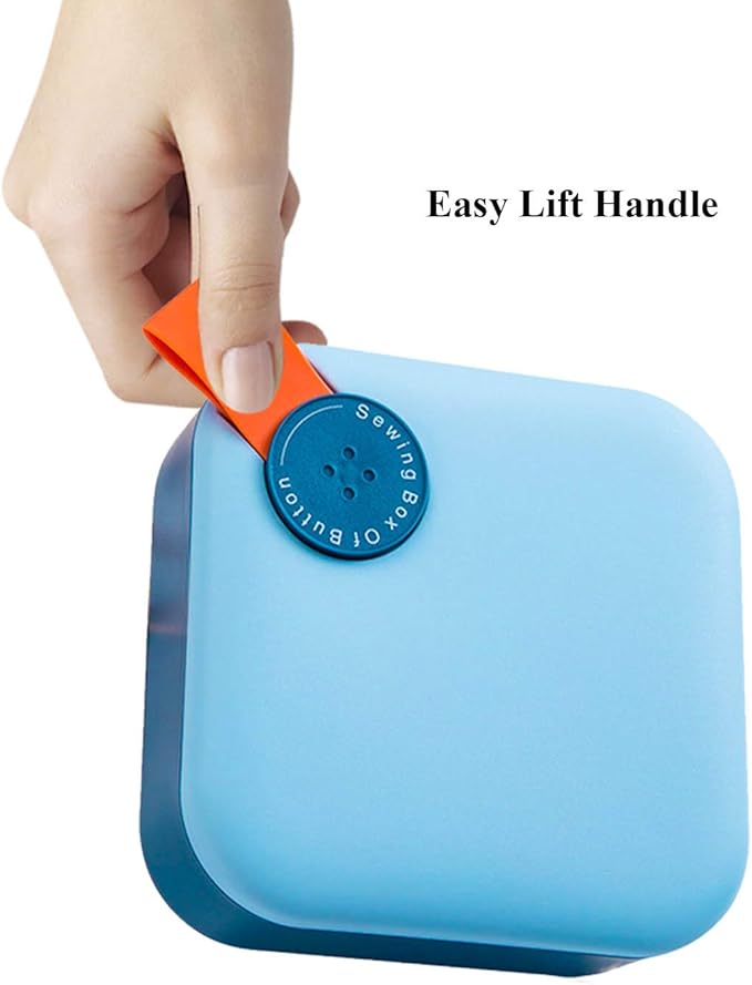 UNIKON Sewing Kit, Sewing Kits for Adult, Needle and Thread Kit, Hand Sew Box for Easy Carrying and Storage, Suitable for Student, Beginners, Blue