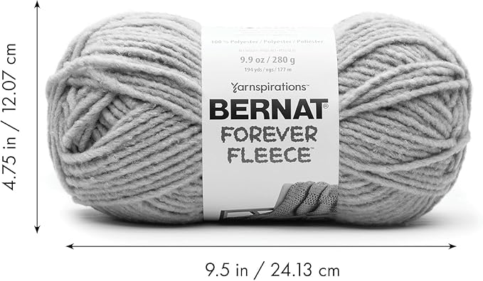 Bernat Forever Fleece - 2 Pack of 194 Yards/9.9 oz Sage 100% Polyester Yarn