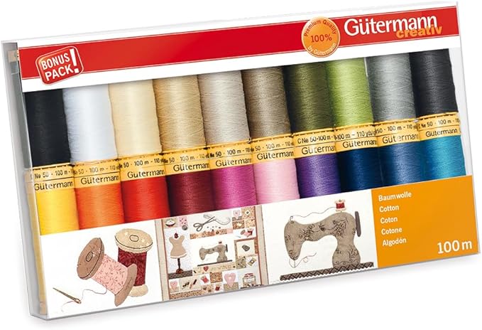 Gutermann Thread Set, Multi-Colour, 100 m