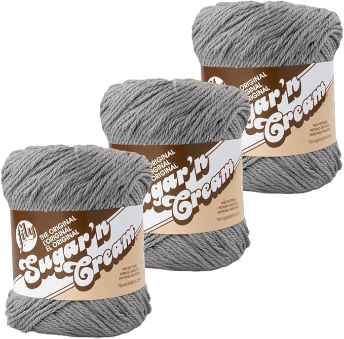 3 Pack 100% Cotton Yarn - Size 4 Medium Weight - Perfect for Crafting, Clothing, Accessories and More!