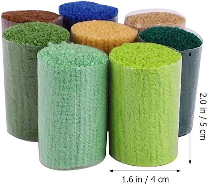 12 Rolls Latch Hook Kit Colorful Yarn Bundles Cut Rug DIY Latch Hook for Handmake Craft Sewing Knitting for Adults (Red#06)