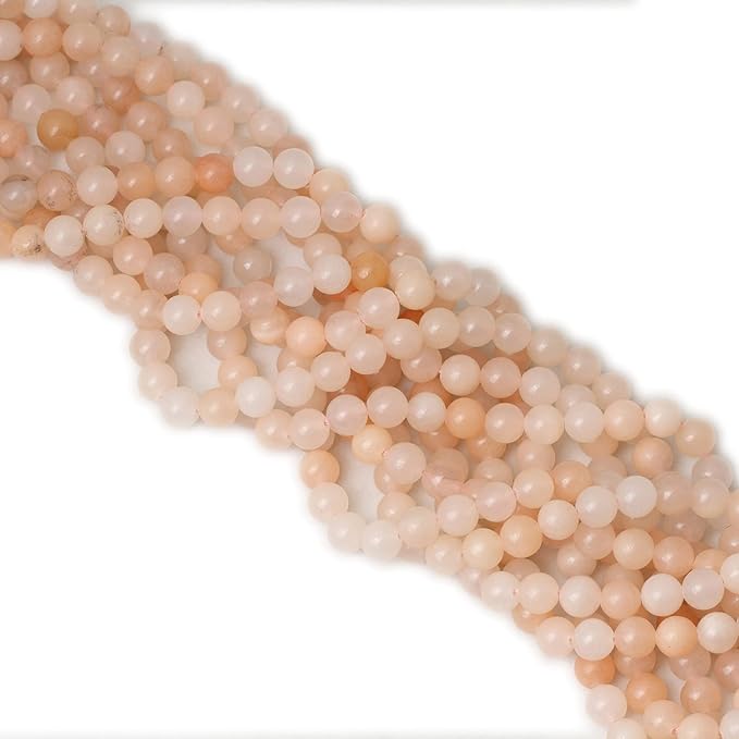 cheavian 45pcs 8mm natural pink aventurine gemstone round loose beads stone beads for jewelry making diy findings 1 strand 15"