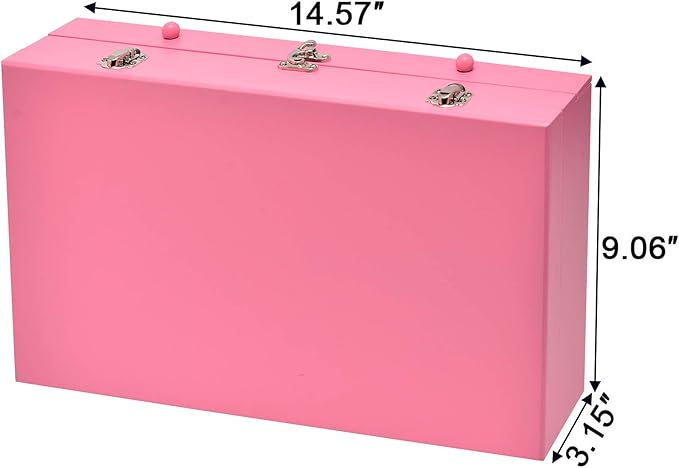 Sunnyglade 145 Piece Deluxe Art Set, Wooden Art Box & Drawing Kit with Crayons, Oil Pastels, Colored Pencils, Watercolor Cakes, Sketch Pencils, Paint Brush, Sharpener, Eraser, Color Chart (Pink)