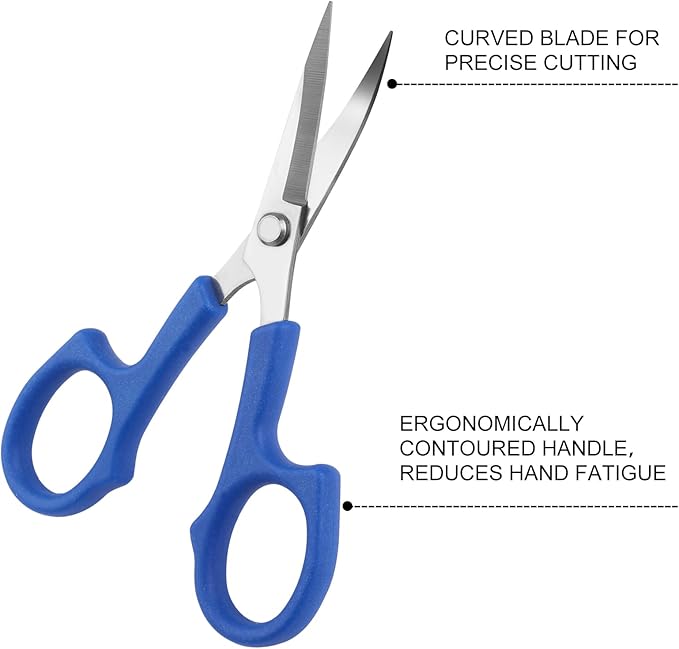 CampTek Seam Ripper & Thread Remover Kit - Professional Ergonomic Stitch Cutter Tools for Quilting, Leather, Denim, Cross Stitch | Sewing Supplies with Patch Remover, Durable Sewing Kit Tools (Blue)