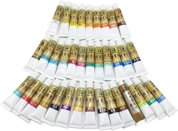 Easyou Marie Chinese Painting Color Tubes Pigment Water Color Big Size Watercolor Set 12mlx36colors