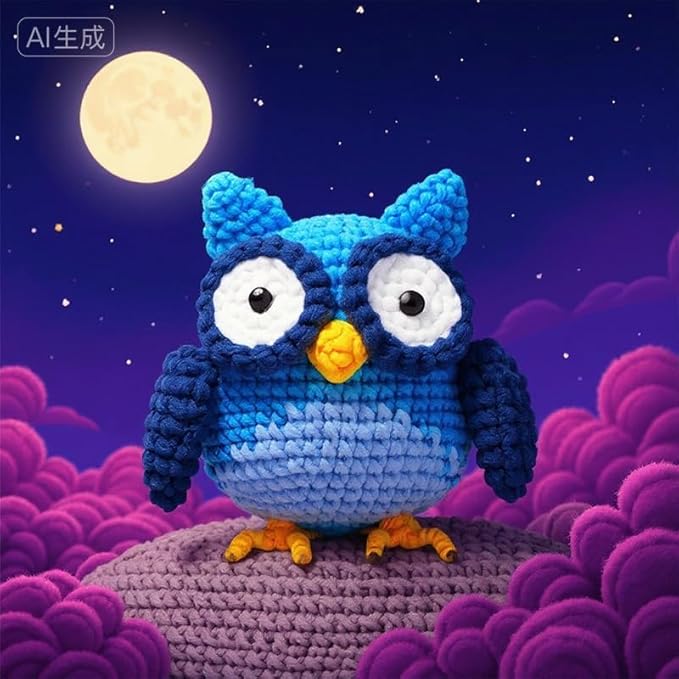 Kovarela Crochet Kit for Beginners Adults – Easy All-in-One Starter Pack with Fun Video Tutorials, Extra Yarn & Tools – DIY Amigurumi Craft Gift (Craft & Chill Edition)