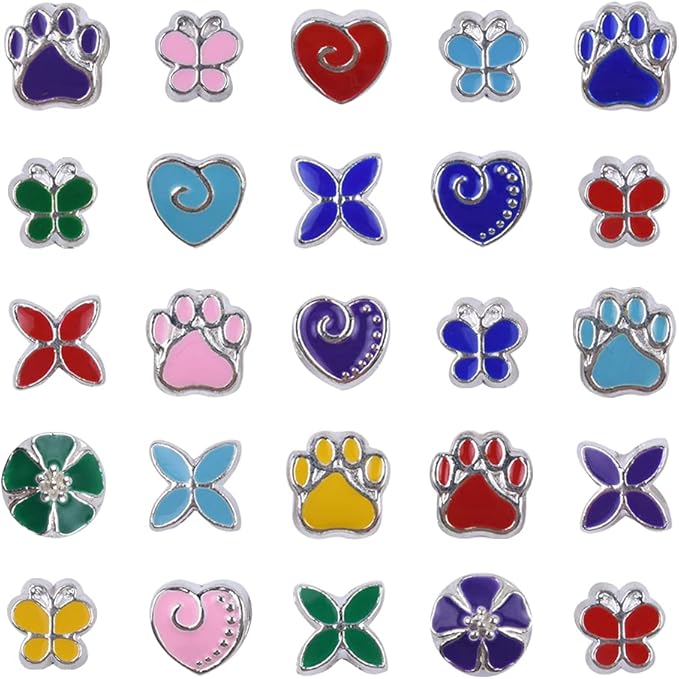 60 Pieces Assorted European Beads with Plating Silver Metal Alloy Rhinestone Large Hole Spacer Beads for DIY Charm Bracelet Jewelry Making (Blue)