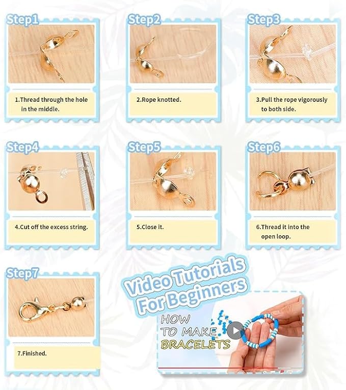 Believo 24-Grid DIY Polymer Clay Beads Set with Alphabet Letters, Heart Spacers, Shell Charms, Lobster Clasps, Jump Rings, Golden Spacers, Elastic String, 18 Colors, Friendship Bracelet Making Kit