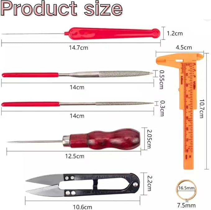 10Pcs Jewelry Pliers Set for Jewelry Makin, Bracelet or Rosary Pliers, Wire Jewelry Making Tools with Zipper Storage Case for Crafting and Repair