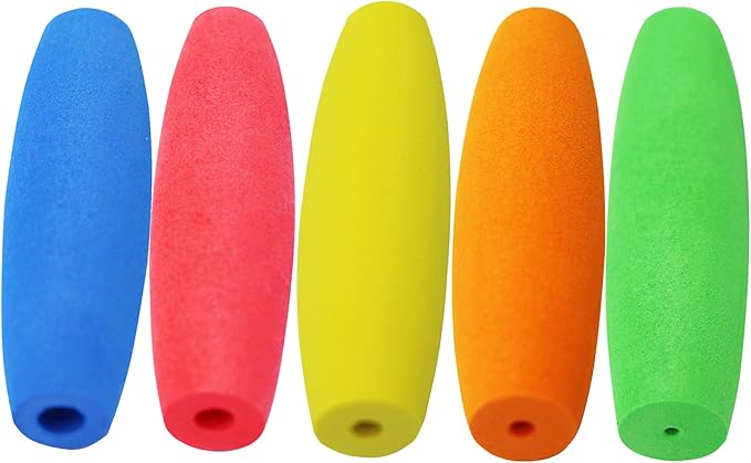 MEYAGO 5PCS Crochet Hook Grips Set Ergonomic Crochet Hook Handle Multi-Size Ergonomic Crochet Hook Handle Attachment - Fits 2mm to 10mm Hooks