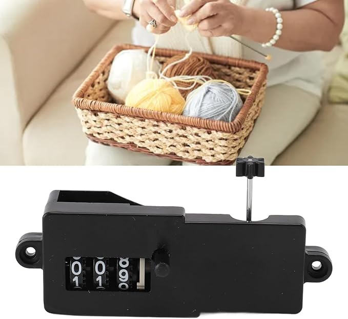 Knitting Machines Adapter Set, Digital Counter for Knitting Machine Accessories Knitting Tensioner for 22 32 40 48 Machine Attachments Include Knitting Needles