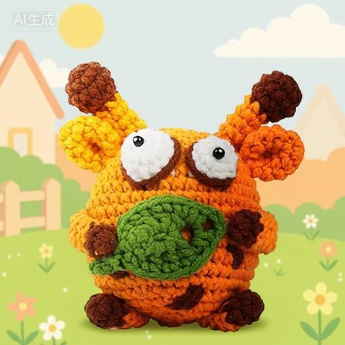 Kovarela Crochet Kit for Beginners Adults – Easy All-in-One Starter Pack with Fun Video Tutorials, Extra Yarn & Tools – DIY Amigurumi Craft Gift (Craft & Chill Edition)