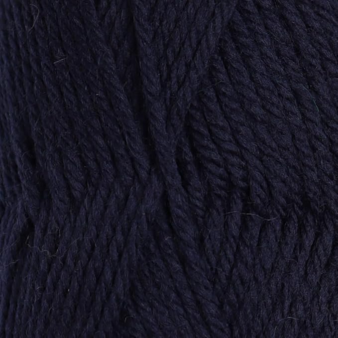 100% Pure Wool Yarn Superwash Set of 3 Skeins (150 Grams) DK Weight - Sourced Directly from Peru - Heavenly Soft and Perfect for Knitting and Crocheting (Navy Blue)