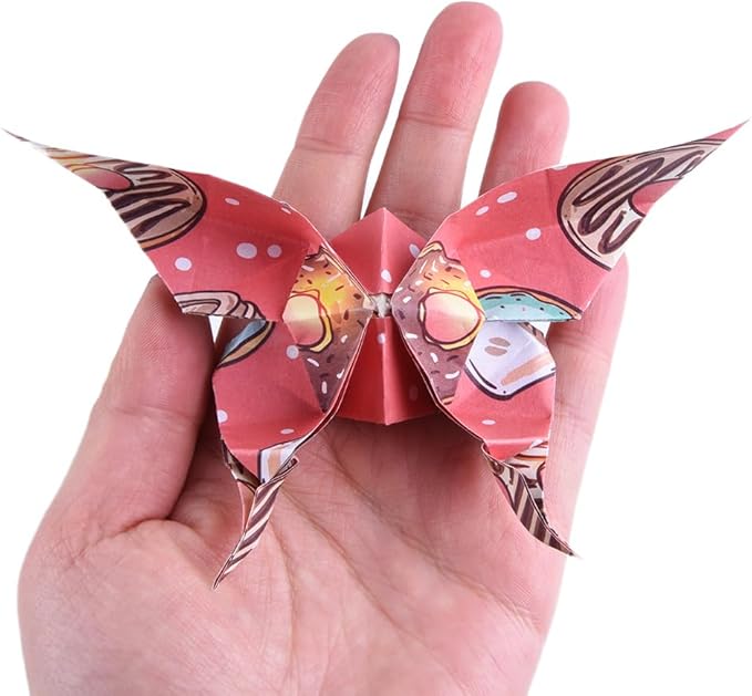 Origami Paper Kit 100 Sheets 70GSM 6 Inch Square Double Sided Color 100 Vivid Solid Colors for Hand Crafts Origami Paper Arts Creativity.Winter Dessert