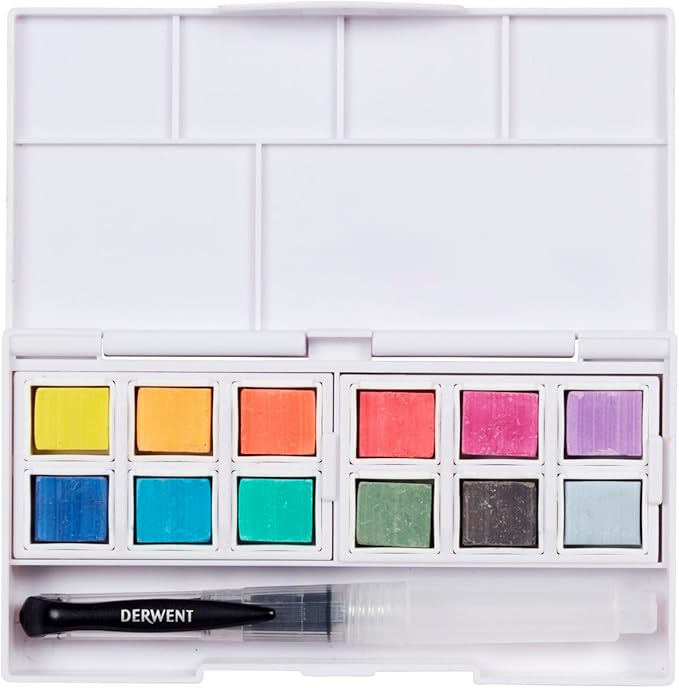 Derwent Pastel Shades Watercolor Paint Pan Set (2306247)