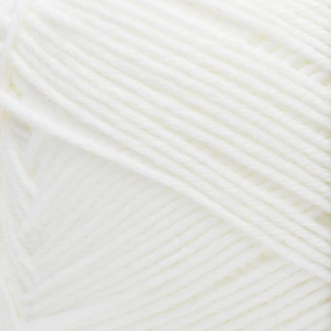 RED HEART Comfort Shimmers Yarn, White Opal