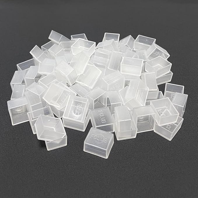 150Pcs Transparent Plastic Empty Watercolor Half Pans – 2ML Capacity, Refillable Paint Pans for DIY Solid Watercolors, Gouache – Fits Metal Watercolor Tins & Travel Palette Box