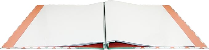 MCS Expandable 10-Page Glitter Chevron Scrapbook Album with Photo Opening Cover and 12 x 12 Inch Pages, 13.5 x 12.5 Inch, Pastel